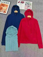 Clearance: 600PCS Oversized Textured Women's Knit Hoodies Sizes S-2XL, Chinese Clothing Stock Lots for Wholesale Export - Image 3