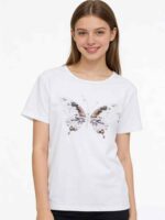 Clearance Bulk Lot 861 Pcs Women's Loose Printed T-Shirts Mixed Sizes S-2XL Chinese Clothing Stock - Image 8