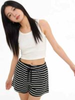 Bulk 1352 Pcs Sweet Youth Plaid Polka Dot Casual Shorts Chinese Clothing Stock For Wholesale Export - Image 8