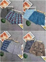 Bulk 1352 Pcs Sweet Youth Plaid Polka Dot Casual Shorts Chinese Clothing Stock For Wholesale Export - Image 3