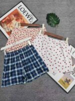 Bulk 1352 Pcs Sweet Youth Plaid Polka Dot Casual Shorts Chinese Clothing Stock For Wholesale Export - Image 2