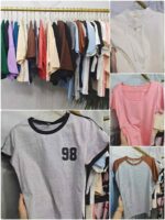 915 Pcs Lazy Sweet Korean Style Cropped Sexy T-Shirts | Chinese Clothing Stock Lots Bulk Wholesale Export - Image 2