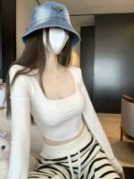 Clearance Sale 474PCS Korean Style Trendy Young Women Summer Slim Fit T-Shirts Chinese Clothing Stock Wholesale - Image 7