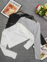 Clearance Sale 474PCS Korean Style Trendy Young Women Summer Slim Fit T-Shirts Chinese Clothing Stock Wholesale - Image 4