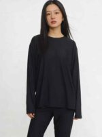 Clearance Sale: 203 Sets Black Solid Plain Comfortable Long Sleeve Top & Long Pants Sets Sizes S-4XL Chinese Clothing Stock - Image 7