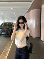 369 Pcs Hottie Hong Kong Style Cropped Solid Short Sleeve T-Shirts | Bulk Chinese Clothing Stock Wholesale - Image 9
