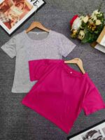 369 Pcs Hottie Hong Kong Style Cropped Solid Short Sleeve T-Shirts | Bulk Chinese Clothing Stock Wholesale - Image 4