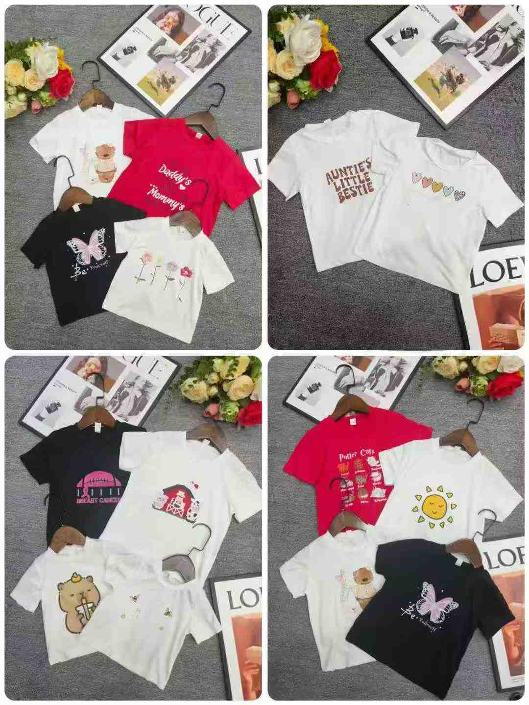 1208PCS Bulk Wholesale Summer New Style Baby Short Sleeve T-Shirts Chinese Clothing Stock Lots - Image 2
