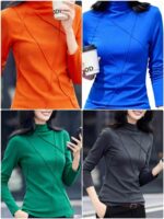 Clearance Sale 1300pcs Women's High Neck Dralon Soft Spring Autumn Inner Base Layers Bulk Wholesale - Image 9