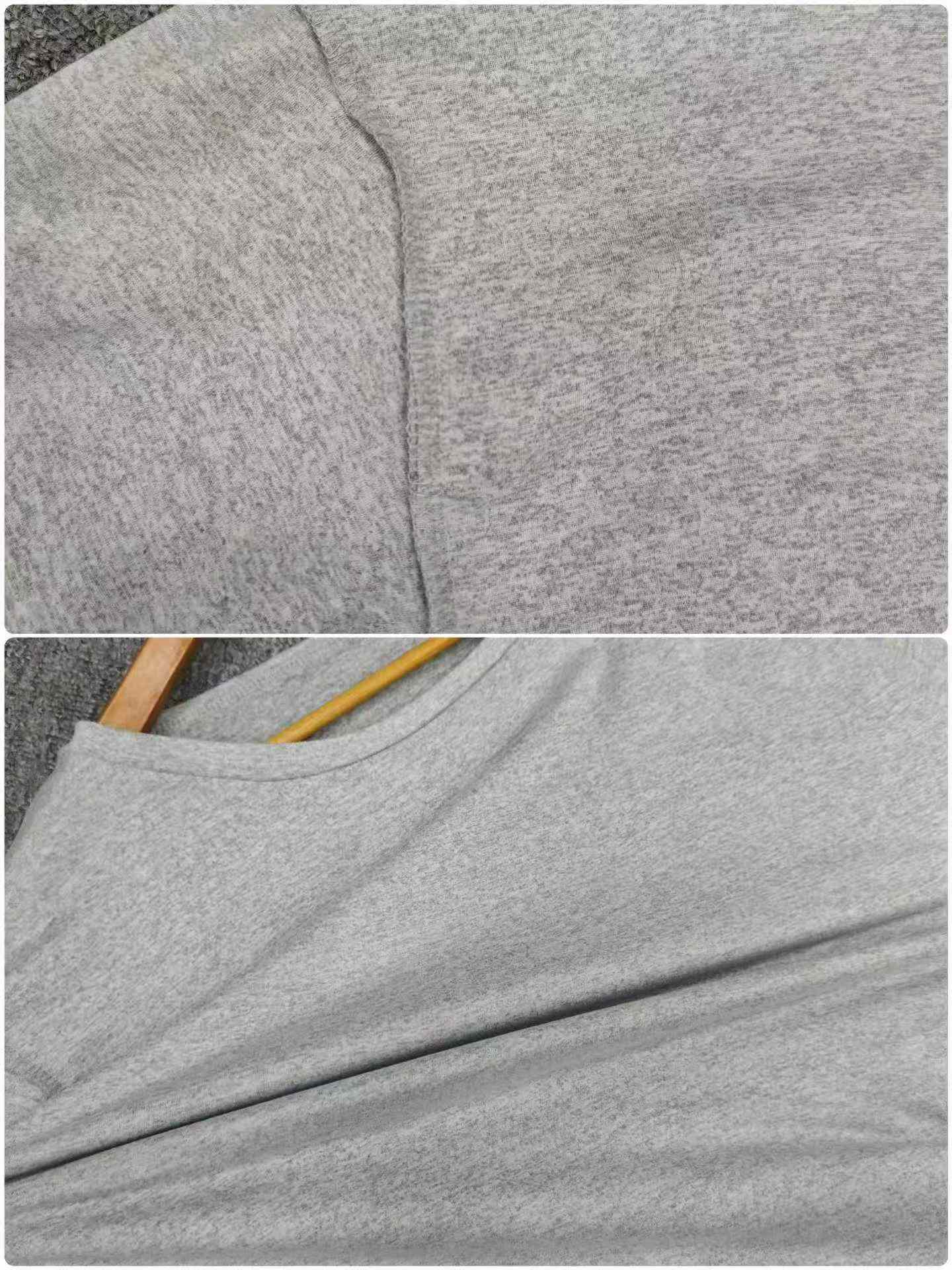 Clearance Sale: 50PCS Bulk Wholesale Women's Loose Plus Size Gray Stretch Short Sleeve Tops S-2XL - Image 2
