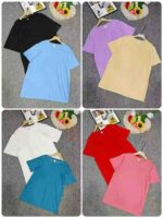 2500 Pcs Candy Color Twill Solid Oversized Unisex T-Shirts Bulk Chinese Clothing Stock Lots - Image 2