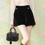 Clearance Stock: 220 Pcs Chic Premium Green Apple Velvet A-Line Shorts Sizes M-4XL For Wholesale - Image 5