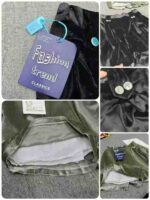 Clearance Stock: 220 Pcs Chic Premium Green Apple Velvet A-Line Shorts Sizes M-4XL For Wholesale - Image 2