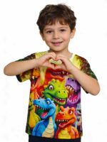 Bulk Clearance 169 Pcs Hot Selling Kids Dinosaur Printed T-Shirts Size 3-5Y - Wholesale Chinese Stock Clothing - Image 6