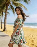 Clearance Sale: 164PCS Floral Vacation Off-shoulder Dresses S-XL | Chinese Clothing Stock Wholesale Export - Image 5