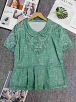 Clearance Wholesale 161pcs New Chinese Style Frog Button Jade Green Women's 2-Piece Sets Sizes M-XL-3XL - Image 5