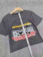 192 Pcs Bulk Stock American Vintage Hot Girl Cutout Print Short Sleeve T-Shirts One Size For Wholesale - Image 4