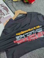 192 Pcs Bulk Stock American Vintage Hot Girl Cutout Print Short Sleeve T-Shirts One Size For Wholesale - Image 3