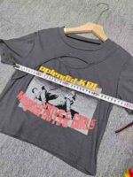 192 Pcs Bulk Stock American Vintage Hot Girl Cutout Print Short Sleeve T-Shirts One Size For Wholesale - Image 2