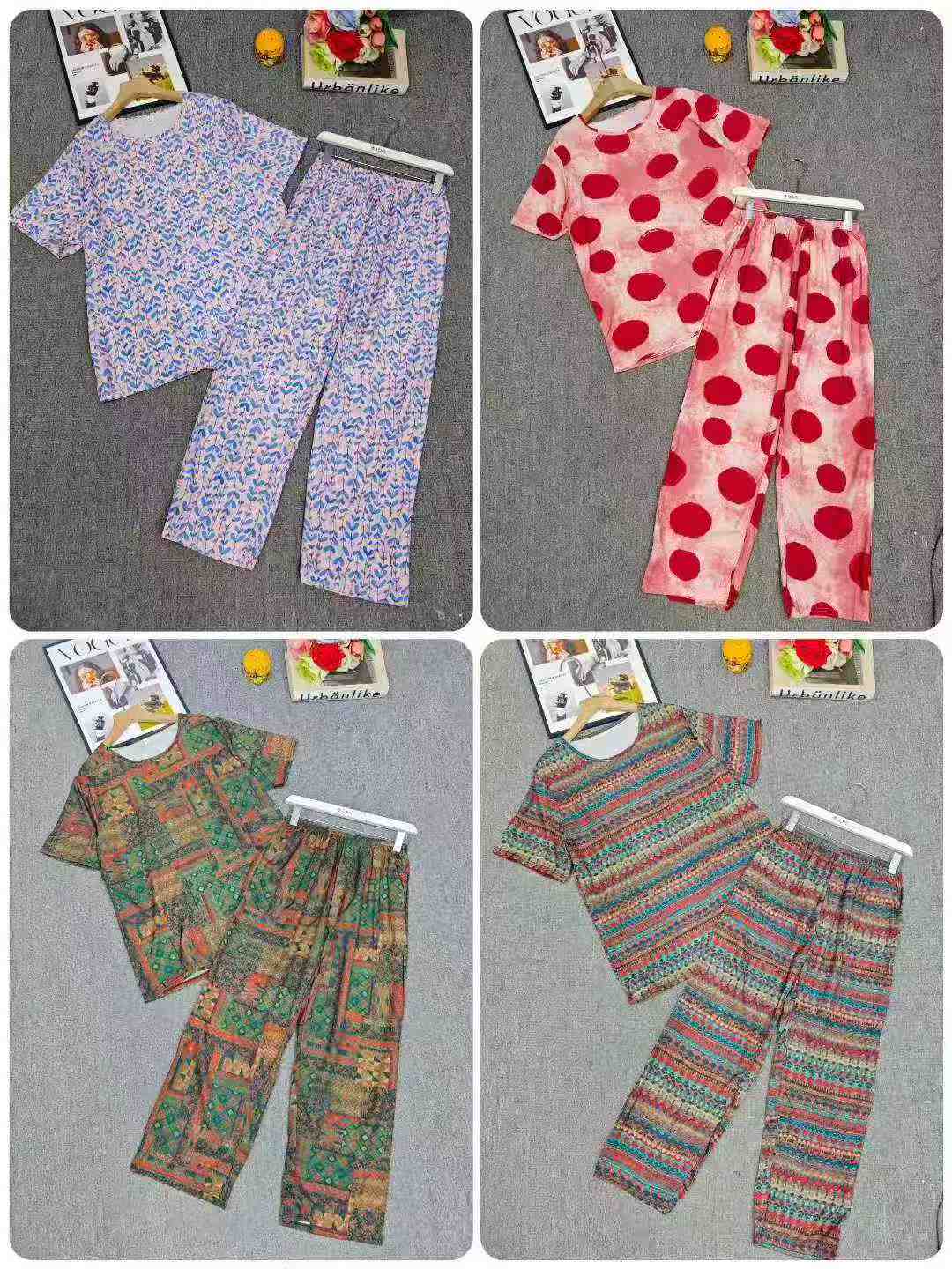 Clearance Sale: 1350 Sets Summer Middle-Aged Mom Outfits S-3XL Bulk Wholesale Chinese Clothing Stock Lots - Image 2