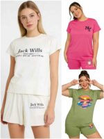 Clearance Bulk Wholesale 774 Sets Fashion Cozy Lazy Casual Women's Short Sleeve & Shorts Set Sizes S-2XL - Image 6