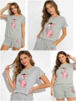 Clearance Bulk Wholesale 774 Sets Fashion Cozy Lazy Casual Women's Short Sleeve & Shorts Set Sizes S-2XL - Image 5