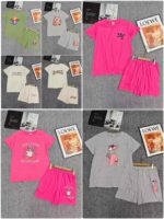 Clearance Bulk Wholesale 774 Sets Fashion Cozy Lazy Casual Women's Short Sleeve & Shorts Set Sizes S-2XL - Image 3
