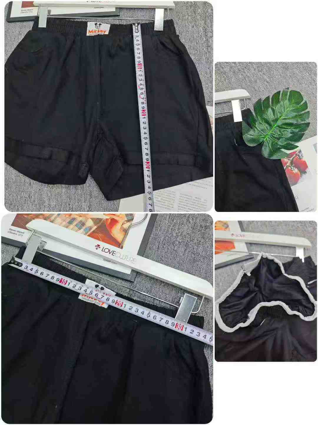 368 Pcs Bulk Lot Vintage Black Relaxed Casual Shorts One Size Chinese Clothing Stock Wholesale - Image 2
