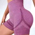 Clearance Bulk Wholesale High Waist Quick Dry Hip-Lifting Fitness Yoga Shorts - Image 5