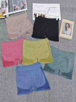 Clearance Bulk Wholesale High Waist Quick Dry Hip-Lifting Fitness Yoga Shorts - Image 4