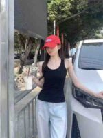 Clearance Bulk 42 Pieces Black Summer Sleeveless Tank Tops For Young Girls Size M - Chinese Clothing Stock Wholesale Export - Image 4