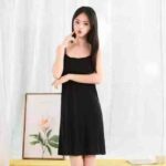 Clearance Bulk 1800 Pcs Plus Size Stretchy Camisole Dress With Fixed Built-in Chest Pad Chinese Clothing Stock Wholesale - Image 9