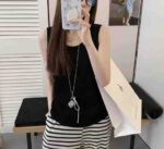 Clearance Sale Summer Loose Tank Tops With Built-in Fixed Padded Bra For Young Women, Sizes S-3XL Chinese Clothing Stock - Image 6