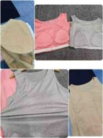 Clearance Sale Summer Loose Tank Tops With Built-in Fixed Padded Bra For Young Women, Sizes S-3XL Chinese Clothing Stock - Image 3