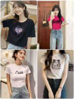 Clearance Sale 2025 New High Quality Heavy Weight 100% Cotton Sexy Women T-shirts Chinese Clothing Stock Wholesale Export - Image 7