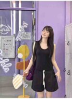 Clearance Bulk Black Casual Versatile Women Shorts | Chinese Clothing Stock Wholesale Export - Image 8