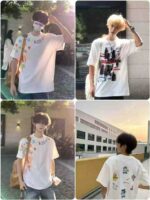 3500 Pcs Bulk Clearance American Trendy Unisex 100% Cotton Oversized Heavyweight Short Sleeve T-Shirts - Image 6