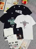 3500 Pcs Bulk Clearance American Trendy Unisex 100% Cotton Oversized Heavyweight Short Sleeve T-Shirts - Image 5