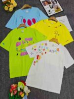 3500 Pcs Bulk Clearance American Trendy Unisex 100% Cotton Oversized Heavyweight Short Sleeve T-Shirts - Image 4