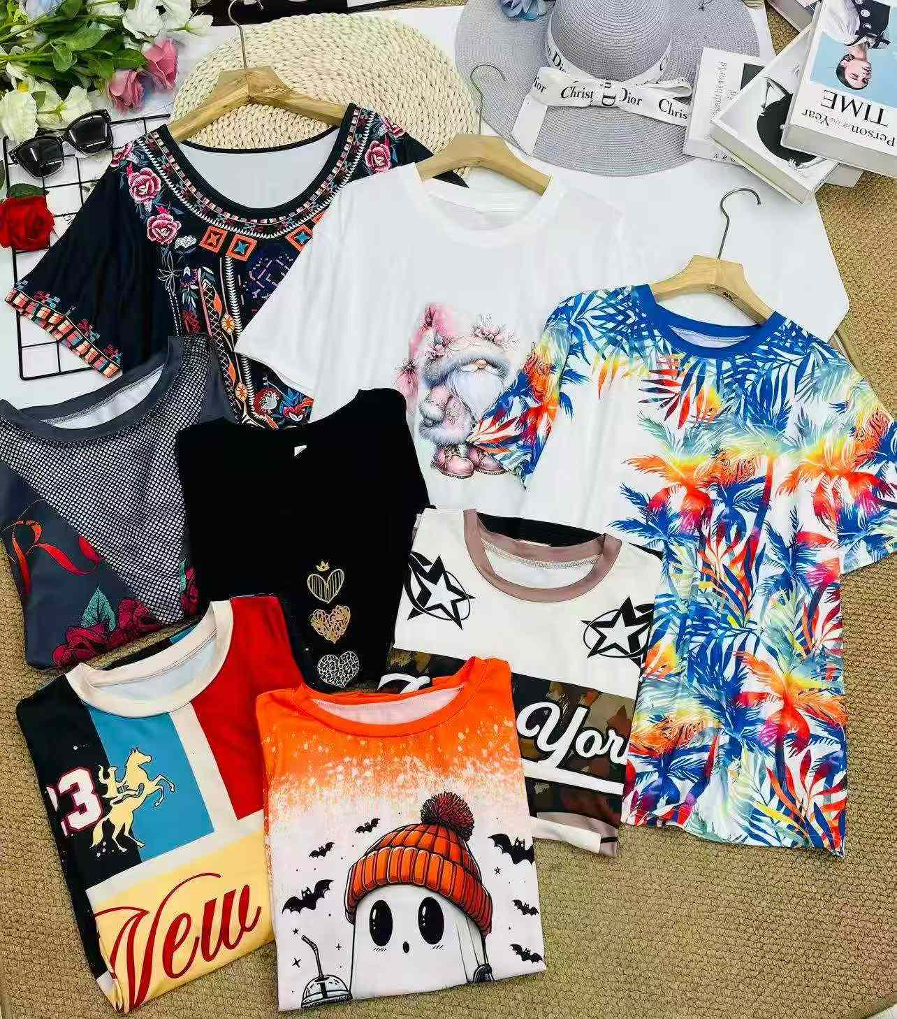 Bulk Clearance Short Sleeve T-Shirts 1669 Pcs Full Sizes With Individual Packing For Wholesale Export - Image 2