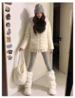 Clearance Bulk Stock 190pcs Autumn Winter Fleece Lined Bare Leg Tights For Women - Image 7