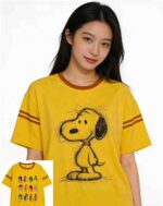 Clearance Sale 353PCS Women's Summer Striped 200GSM Cotton Short Sleeve T-Shirts Bulk Wholesale Chinese Clothing Stock Lots - Image 9