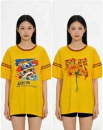 Clearance Sale 353PCS Women's Summer Striped 200GSM Cotton Short Sleeve T-Shirts Bulk Wholesale Chinese Clothing Stock Lots - Image 6