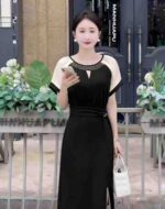 Clearance Bulk 206 PCS Elegant Ladies Rhinestone Split Dresses Chinese Clothing Stock For Wholesale Export - Image 5