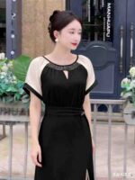 Clearance Bulk 206 PCS Elegant Ladies Rhinestone Split Dresses Chinese Clothing Stock For Wholesale Export - Image 4