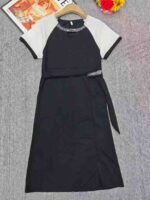 Clearance Bulk 206 PCS Elegant Ladies Rhinestone Split Dresses Chinese Clothing Stock For Wholesale Export - Image 3