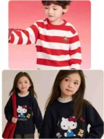 Clearance Bulk Stock 1165 Pcs Cute Trendy Kids Cotton Crewneck Sweatshirts Wholesale Export - Image 9