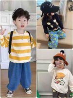 Clearance Bulk Stock 1165 Pcs Cute Trendy Kids Cotton Crewneck Sweatshirts Wholesale Export - Image 7