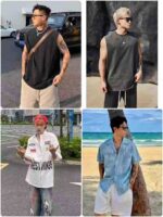 Bulk 475 Pcs Trendy Mens Casual Short Sleeve Tops - Chinese Clothing Stock Lots Wholesale - Image 7