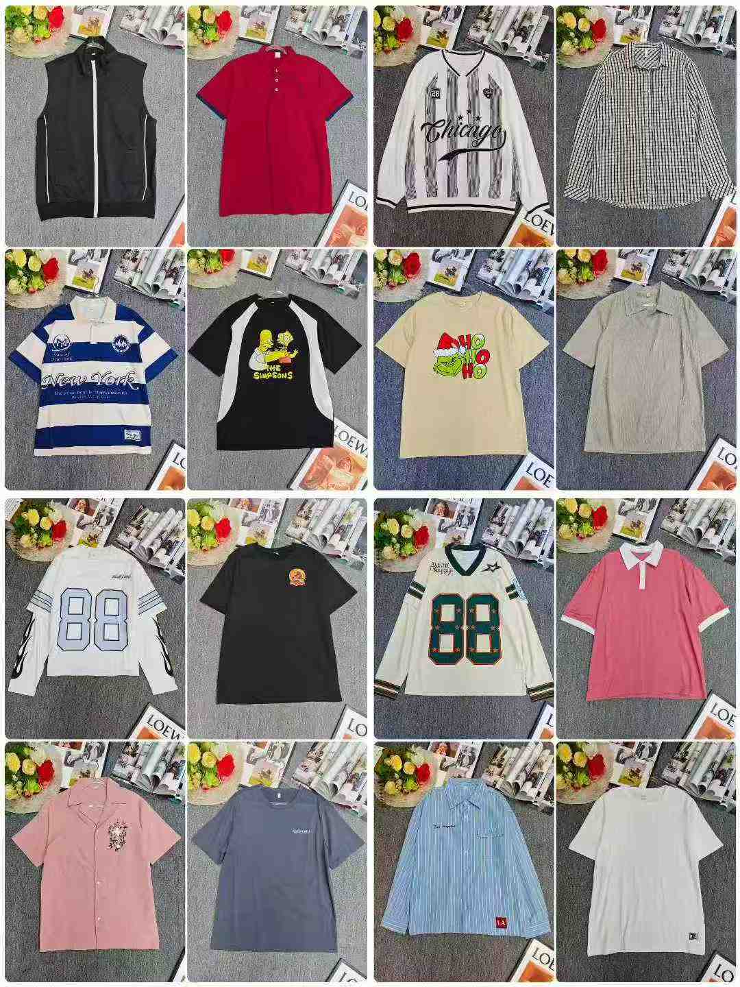 Bulk 475 Pcs Trendy Mens Casual Short Sleeve Tops - Chinese Clothing Stock Lots Wholesale - Image 2